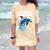 Frutiger Aero Splashy Dolphin Y2k Aesthetic Graphic Premium Comfort Color Blast T-Shirt Citrine