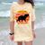 Introvert Retro Sunset Capybara Tee Comfort Color Blast T-Shirt Citrine Introvert Retro Sunset Capybara Tee Comfort Color Blast T-Shirt Citrine