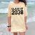 Kindergarten Class Of 2038 First Day School Graduation Comfort Color Blast T-Shirt Citrine