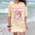 Middle School Level Complete Gaming Graduation Anime Girl Comfort Color Blast T-Shirt Citrine