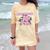 Nostalgia 80s 90s Retro Style Graphics Rose Pink Flower Comfort Color Blast T-Shirt Citrine