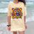 Peace Sign Groovy Vibes Costume Nostalgia Tie Dye Fashion Comfort Color Blast T-Shirt Citrine