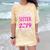 Proud SISTER Of A Class 2019 Senior Tshirt Graduation Comfort Color Blast T-Shirt Citrine