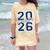 Senior 2026 Graduation Varsity Navy Blue On The Back Comfort Color Blast T-Shirt Citrine