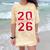 Senior 2026 Graduation Varsity Red Letters On The Back Comfort Color Blast T-Shirt Citrine