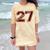 Senior 2027 Maroon Senior Class Of 27 Jersey Graduation Comfort Color Blast T-Shirt Citrine