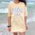 Senior Class Of 2026 Graduation Girly Floral Coquette Bow Comfort Color Blast T-Shirt Citrine