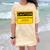 A Simple Yellow Warning Sign For Introvert Comfort Color Blast T-Shirt Citrine
