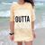Straight Outta College Movie Parody Graduation Comfort Color Blast T-Shirt Citrine