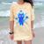 Yk2 Grunge Earthy Blue Cat With Stars Tomboy 90s Nostalgia Comfort Color Blast T-Shirt Citrine