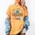 100 Days In The Books Celebration Retro School Women's Comfort Colors T-Shirt Mustard