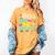 1980s 80's Baby 1990s 90's Made Me Birthday Nostalgia Vibes Women's Comfort Colors T-Shirt Mustard
