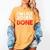 2018 Percent Done Senior Graduation Shirt Women's Comfort Colors T-Shirt Mustard