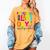 2025 Last Day Of School Autograph Kindergarten Graduation Women's Comfort Colors T-Shirt Mustard