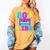 80's Vibe Retro Style Cassette Tape Nostalgia 1980s Party Women's Comfort Colors T-Shirt Mustard