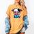 Adorable Book Lover Cow With Reading Glasses Cute Women's Comfort Colors T-Shirt Mustard