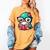 Adorable Book Lover Humming Bird With Reading Glasses Cute Women's Comfort Colors T-Shirt Mustard