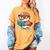 Adorable Book Lover Mallard Duck With Reading Glasses Cute Women's Comfort Colors T-Shirt Mustard