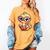 Adorable Book Lover Ostrich With Reading Glasses Cute Women's Comfort Colors T-Shirt Mustard