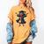 African American Woman Girl Graduation Class Women's Comfort Colors T-Shirt Mustard
