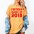 & Red Class Of 2018 Senior Graduation T Shirt Women's Comfort Colors T-Shirt Mustard
