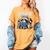 Animals Raccoon Reading Book Librarian Across America Kids Women's Comfort Colors T-Shirt Mustard