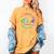 Anti Social Book Club Go Away I'm Reading Book Tie Dye Women's Comfort Colors T-Shirt Mustard