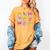 Apple Coquette Bow Books First Day Of School Back To School Women's Comfort Colors T-Shirt Mustard