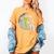 Astronaut Reading Book To Alien Moon Space Women Kids Men Women's Comfort Colors T-Shirt Mustard