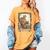 The Aunt Tarot Card Women Skeleton Aunty Book Lover Women's Comfort Colors T-Shirt Mustard The Aunt Tarot Card Women Skeleton Aunty Book Lover Women's Comfort Colors T-Shirt Mustard