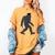 Bigfoot Graduate Shirt Cute Sasquatch Graduation Women's Comfort Colors T-Shirt Mustard