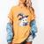 Boo Ghost Books Coquette Bow Halloween Women School Teacher Women's Comfort Colors T-Shirt Mustard