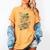 Book Abstract Art Drawing Painting Graphic Book Women's Comfort Colors T-Shirt Mustard