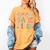 Book Fair Vibes Groovy Retro Reading Women's Comfort Colors T-Shirt Mustard