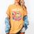 Book Girl Summer Skeleton Reading Books Lovers Beach Women's Comfort Colors T-Shirt Mustard