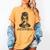 Book Lover Bent Over a Book Women's Comfort Colors T-Shirt Mustard