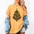 Book Lover Christmas Graphic For Librarians Women's Comfort Colors T-Shirt Mustard