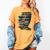 Book Women Graphic Art Colorful Eyes Women's Comfort Colors T-Shirt Mustard