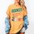 Booked And Busy Cool Coffee Reading Relaxing Books Women's Comfort Colors T-Shirt Mustard