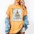 All Booked For Christmas Book Xmas Tree Coquette Bow Lights Women's Comfort Colors T-Shirt Mustard