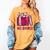All Booked Read Book Reading Librarian Men Women Kids Women's Comfort Colors T-Shirt Mustard