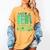 All Booked For St Patrick's Day Book Lover Lucky Shamrock Women's Comfort Colors T-Shirt Mustard