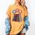 Books Fireworks 4th Of July Bookworm Patriotic Reader Women's Comfort Colors T-Shirt Mustard