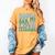 Books Are My Love Language Retro Book Quote Women's Comfort Colors T-Shirt Mustard