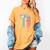 Books Lover Cute Sleepy Cat Relax Reading Vibe Women's Comfort Colors T-Shirt Mustard