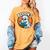 BOOOKS Cute Ghost Reading Books Halloween Women's Comfort Colors T-Shirt Mustard