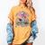 Born To Read Book Forced To Read Emails Skeleton Women's Comfort Colors T-Shirt Mustard