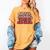 Born To Read Books Forced To Read Emails Groovy Reading Women's Comfort Colors T-Shirt Mustard