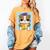 Bulldog Anime Pup Graduation Women's Comfort Colors T-Shirt Mustard