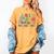 All Is Calm Said No Teacher Ever Book Christmas Tree Women's Comfort Colors T-Shirt Mustard